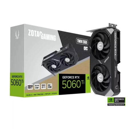 ZOTAC VGA GEFORCE RTX 5060 TI 16GB TWIN EDGE OC BLACK GDDR7 3Y