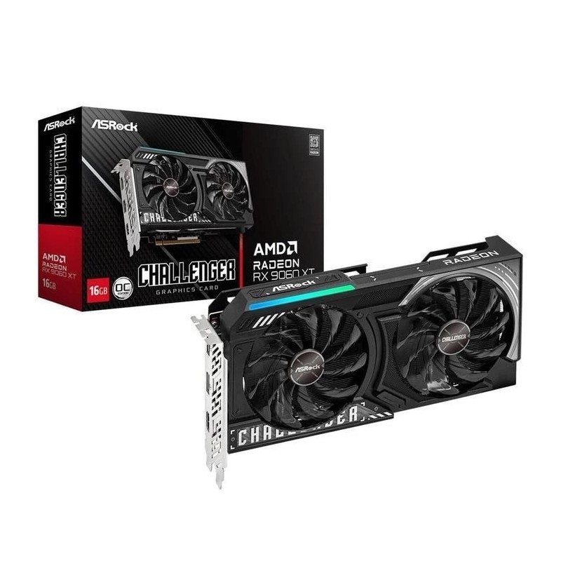 ASROCK VGA AMD RADEON RX 9060 XT CHALLENGER 16GB GDDR6 OC 2Y